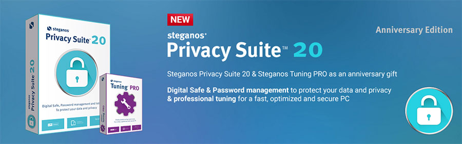 Steganos Privacy Suite : 3 en 1, cryptage, protection et suppression de données