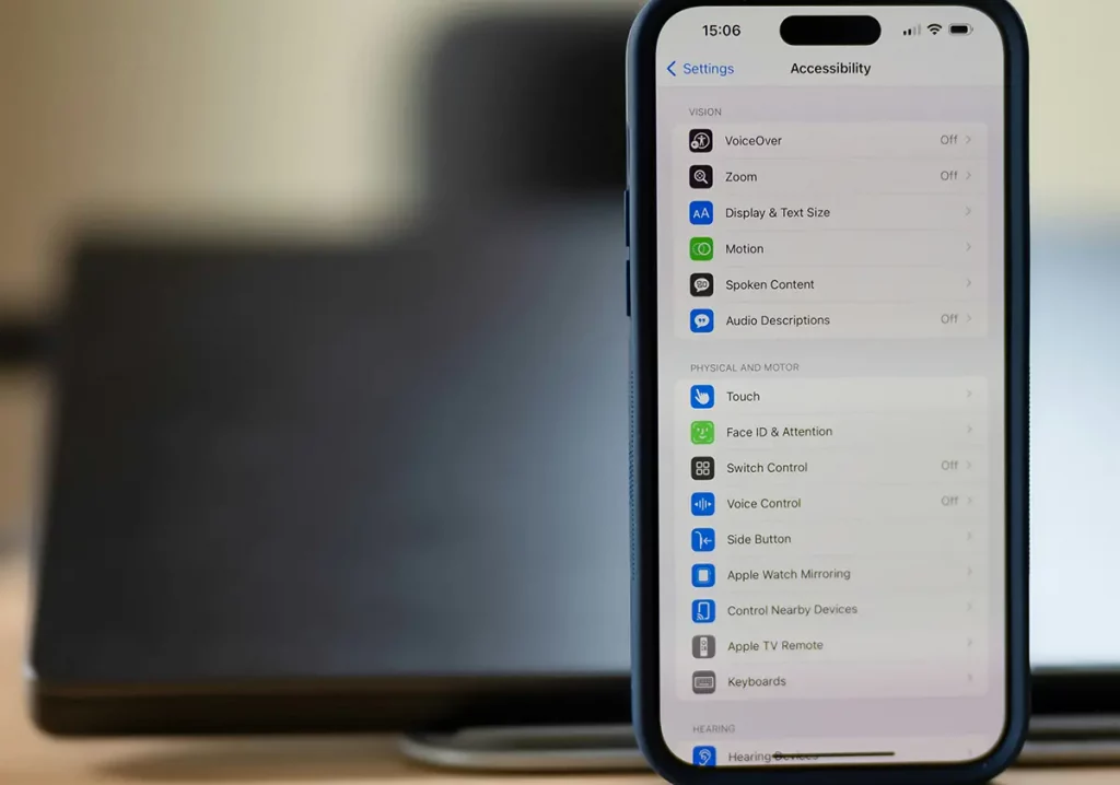Lite d'applications installées sur un iOS d'Apple